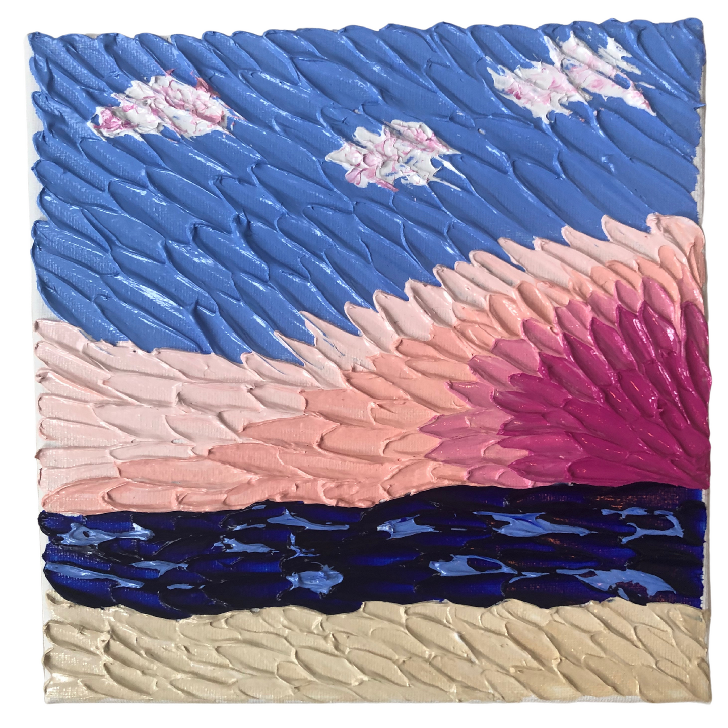 Textured Sunset 8 x 8