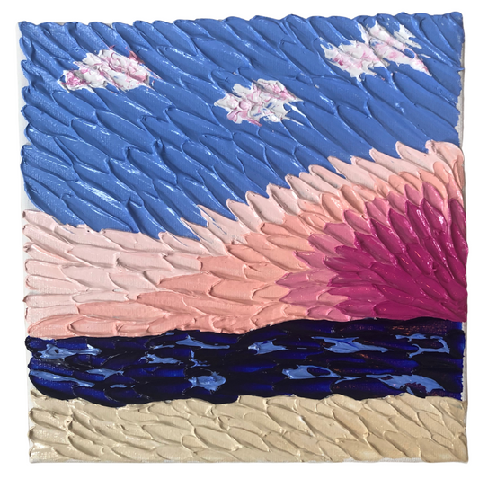 Textured Sunset 8 x 8